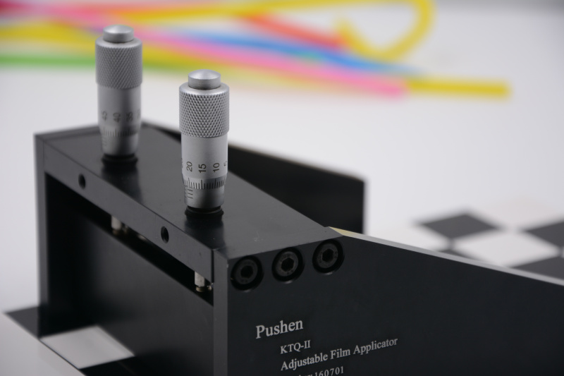 Figure 5 shows the principle and structure of the adjustable Film Applicator