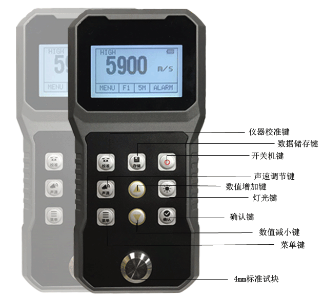 Perrec BT-180C Ultrasonic Thickness Gauge Detail Figure 1
