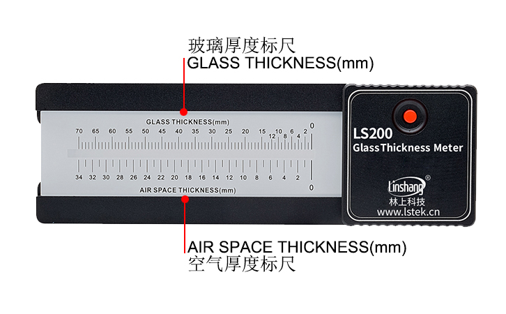 The LS200 laser Thickness Gauge has two measuring scales