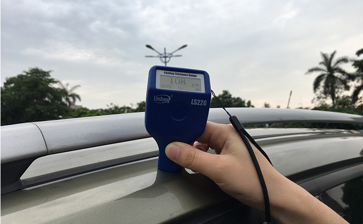 Linshang LS220 Paint Film Thickness Gauge Applied in Automobile Paint Surface Thickness Measurement 2