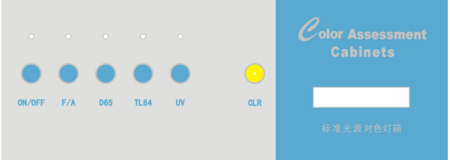 Detail of control panel of MSBS visual colorimetric box