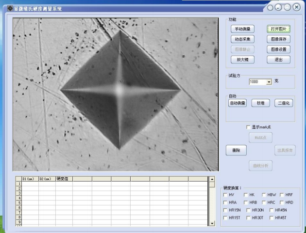 MicroHardness Tester and image measurement system specific operation method with Figure 1