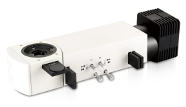 Details of the CX-40MW computerized metallographic microscope in Copelo 2