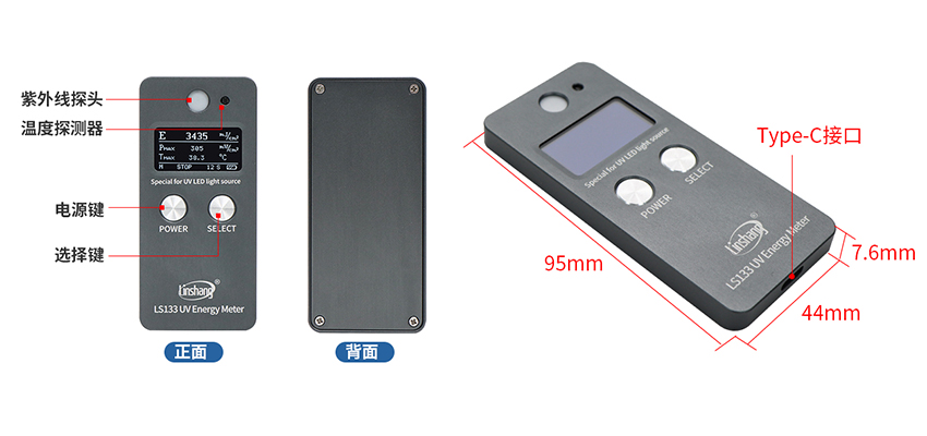 Linshang LS133 UV Energy Meter Details Figure 1