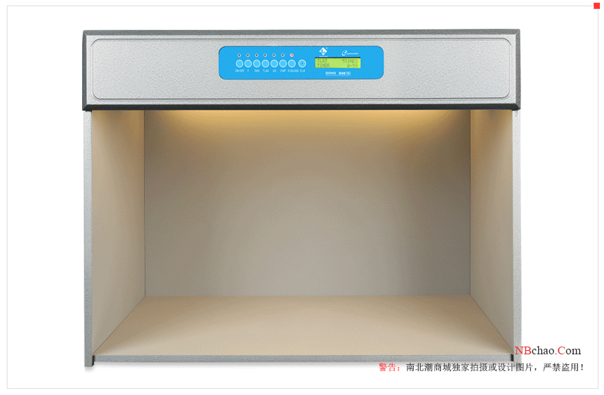 How does the standard light source light box measure the color quality of textiles?  Picture 1