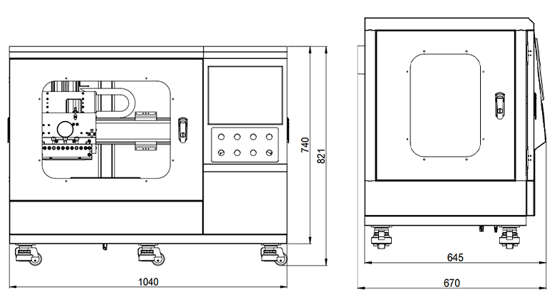 Detail Figure 3 of the main unit of the RD-Coater-S300 desktop coating system of Nasheng Electronics