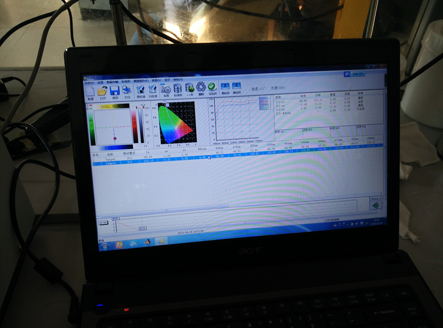 Use of transmission liquid Spectrophotometer in resin industry with picture 2