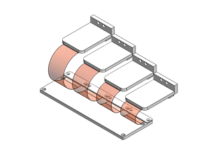 Detail 1 of the Nascent FlexTest-C-HR4 four-position winding fixture