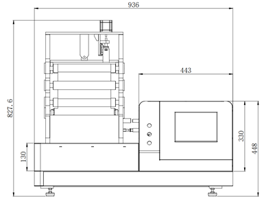 Detail 2 of Nascent Electronics' FlexTest-C-R2R multi-spindle winding fixture