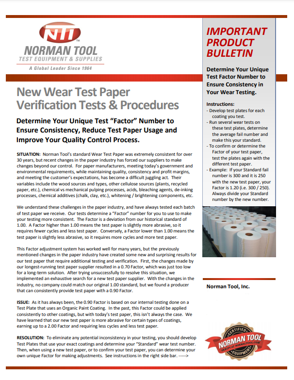 Official Explanation of Inconsistent Abrasion Coefficients of RCA Test Tape [Translation] with Figure 1