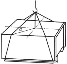 Lifting test test diagram 1 for large transport packages