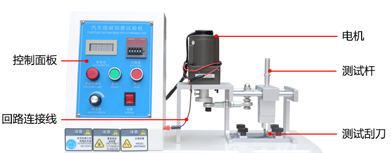 Chinese brand NBC-4325 automotive wire scratch resistance testing machine details Figure 1