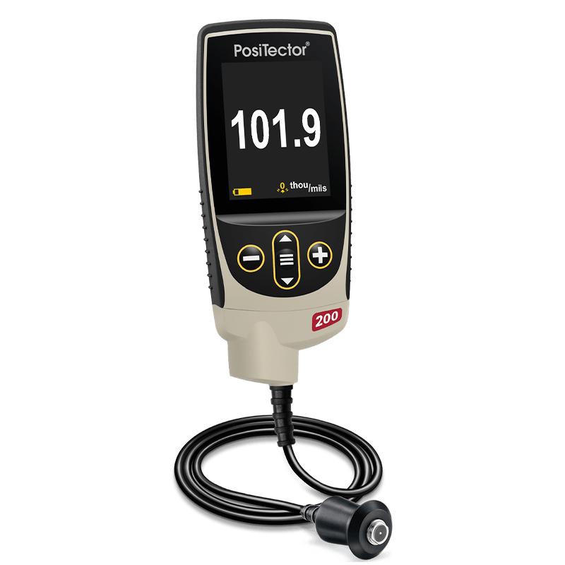 Why is the calibration reading of the Defelsko 200 series ultrasonic coating Thickness Gauge inaccurate?  Picture 1