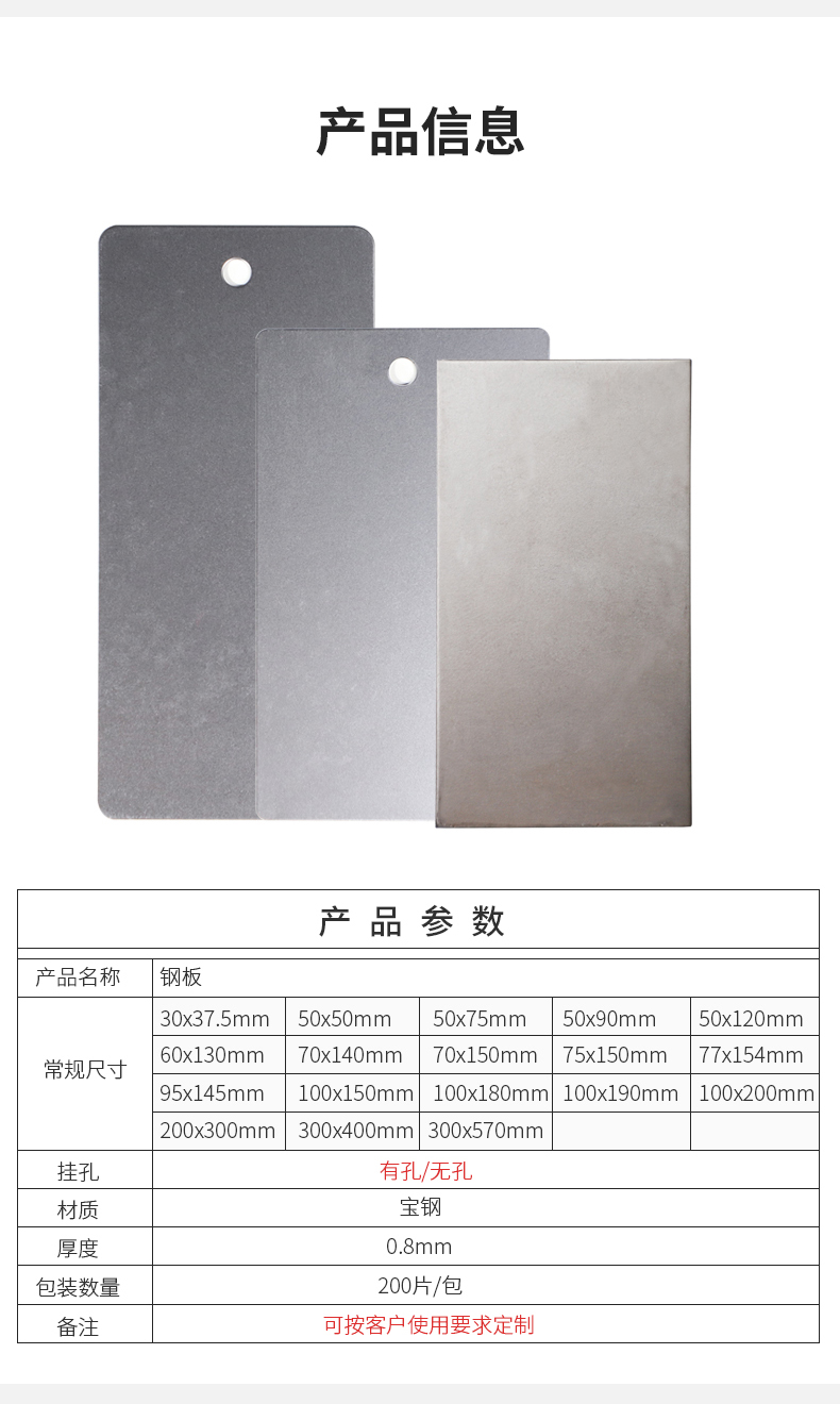 Xinhefeng 30*300*1 cold-rolled steel plate details Figure 3