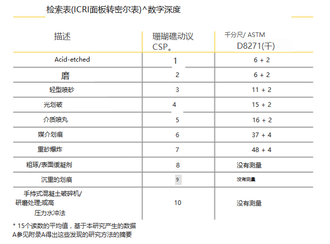 How does the digital roughness meter measure the concrete surface profile (CSP)? Picture 1