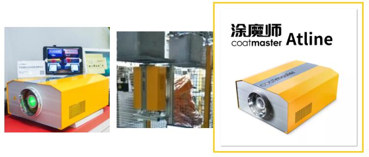 Figure 6 of the new solution for non-contact film thickness measurement before the product enters the oven
