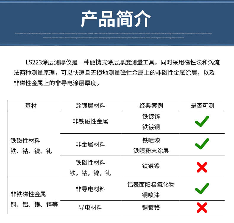 Linshang LS223 Coating Thickness Gauge Details Figure 2