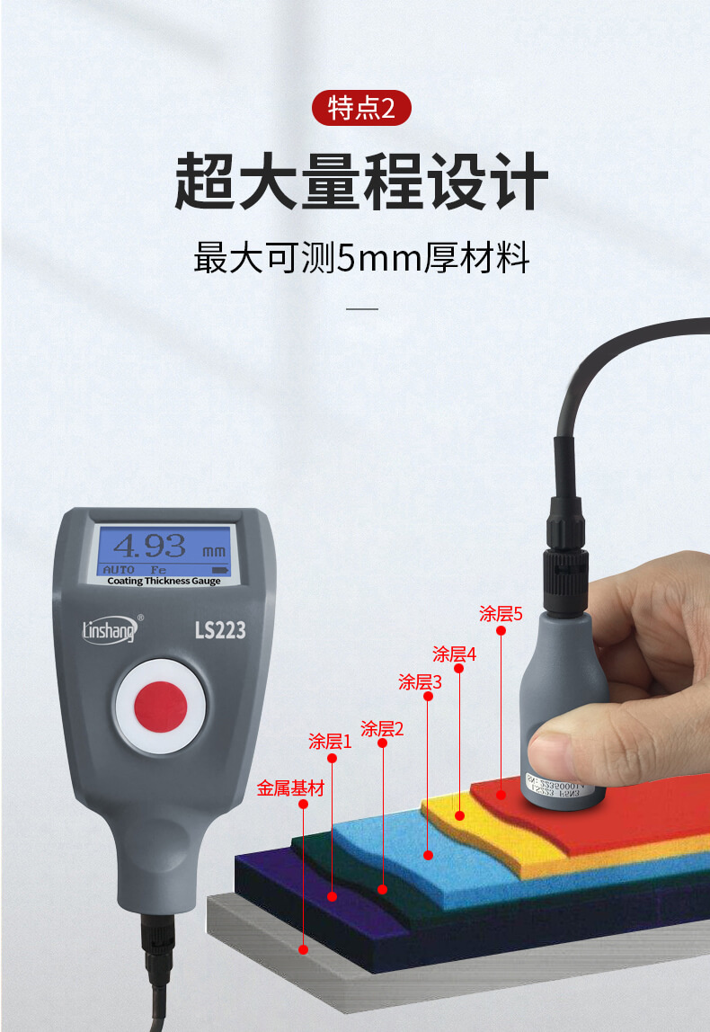 Linshang LS223 Coating Thickness Gauge Details Figure 5