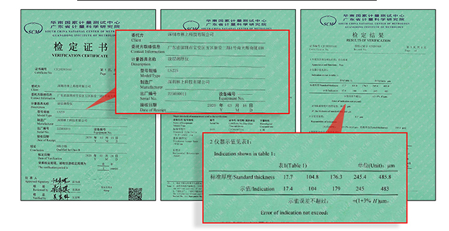 Linshang LS225 Coating Thickness Gauge host details Figure 4