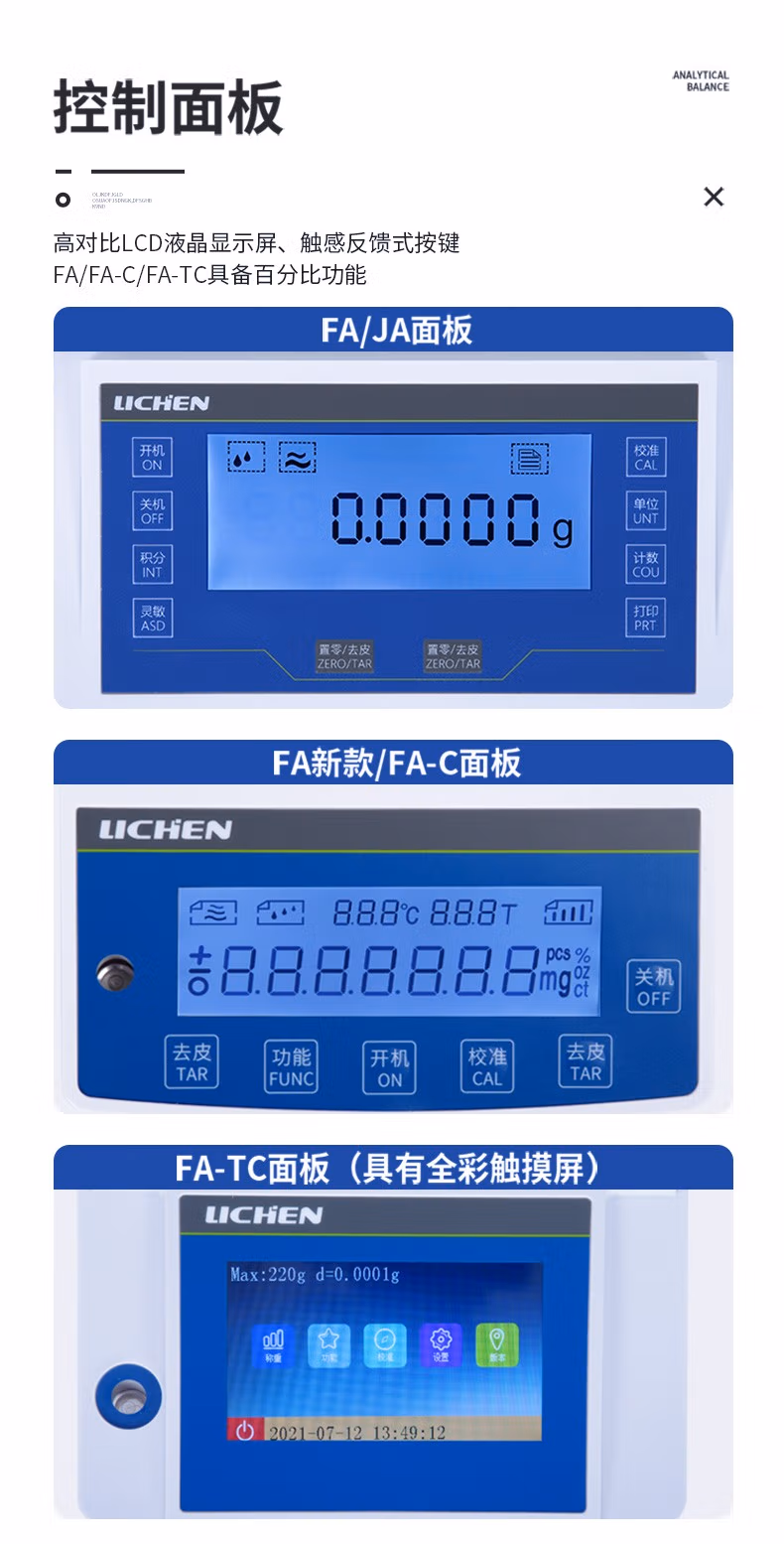 Lichen FA1004 Electronic Analytical Balance Detail Figure 2