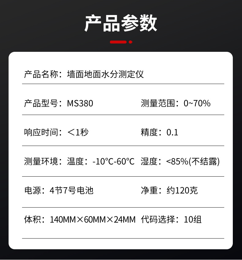 Details of Qingdao Tuoke MS380 Floor and Wall Moisture Meter 8