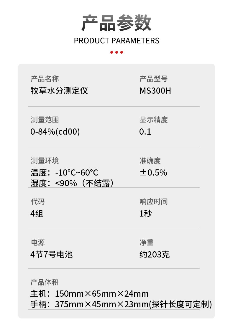 Details of Qingdao Tuoke MS300H Grass Moisture Meter Figure 7