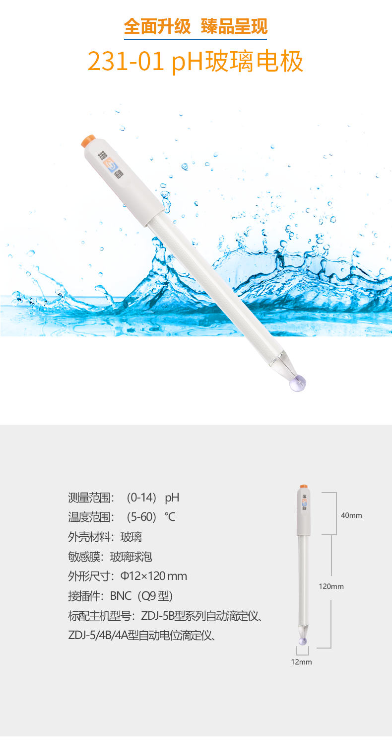 Thunder 231-01 pH glass electrode details Figure 1