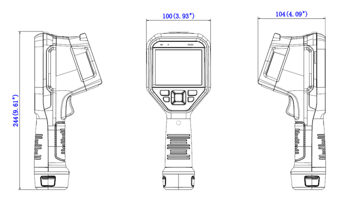 Hikvision Weiying HM-TPH23-3AQF/W Handheld Temperature Measurement Thermal Imager Details Figure 1