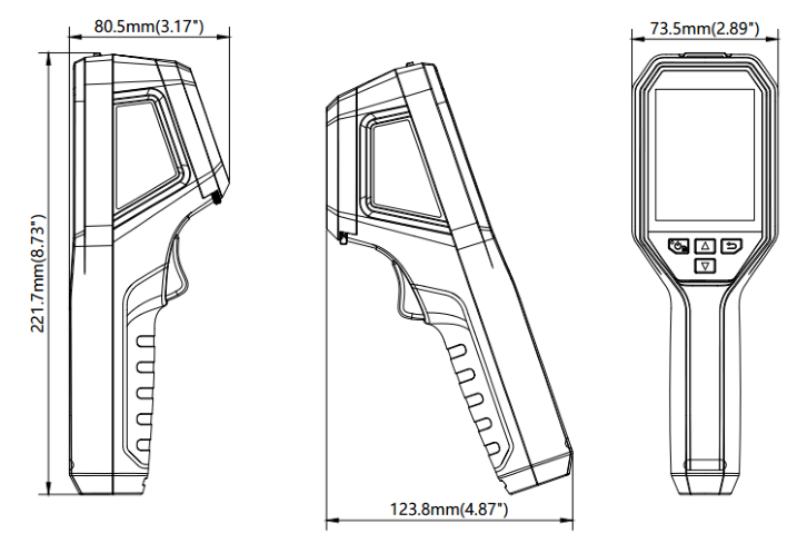 Hikvision Weiying HM-TPH21-3AXF Handheld Temperature Measurement Thermal Imager Details Figure 1