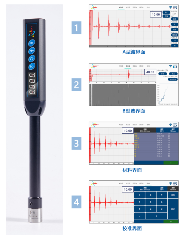 KAIDA NDT370 (High Temperature Probe) Pen Type Electromagnetic Ultrasonic Thickness Gauge Details Figure 2