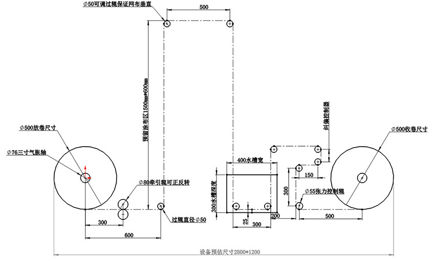 Chinese brand NBC-GTJ100 vertical mesh coater details picture 1