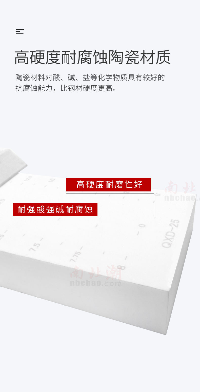 国产品牌 QXD-25 氧化锆陶瓷制双槽细度计详情图2