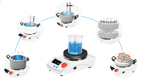 Detail 1 of HMS-206 Heating Magnetic Stirrer
