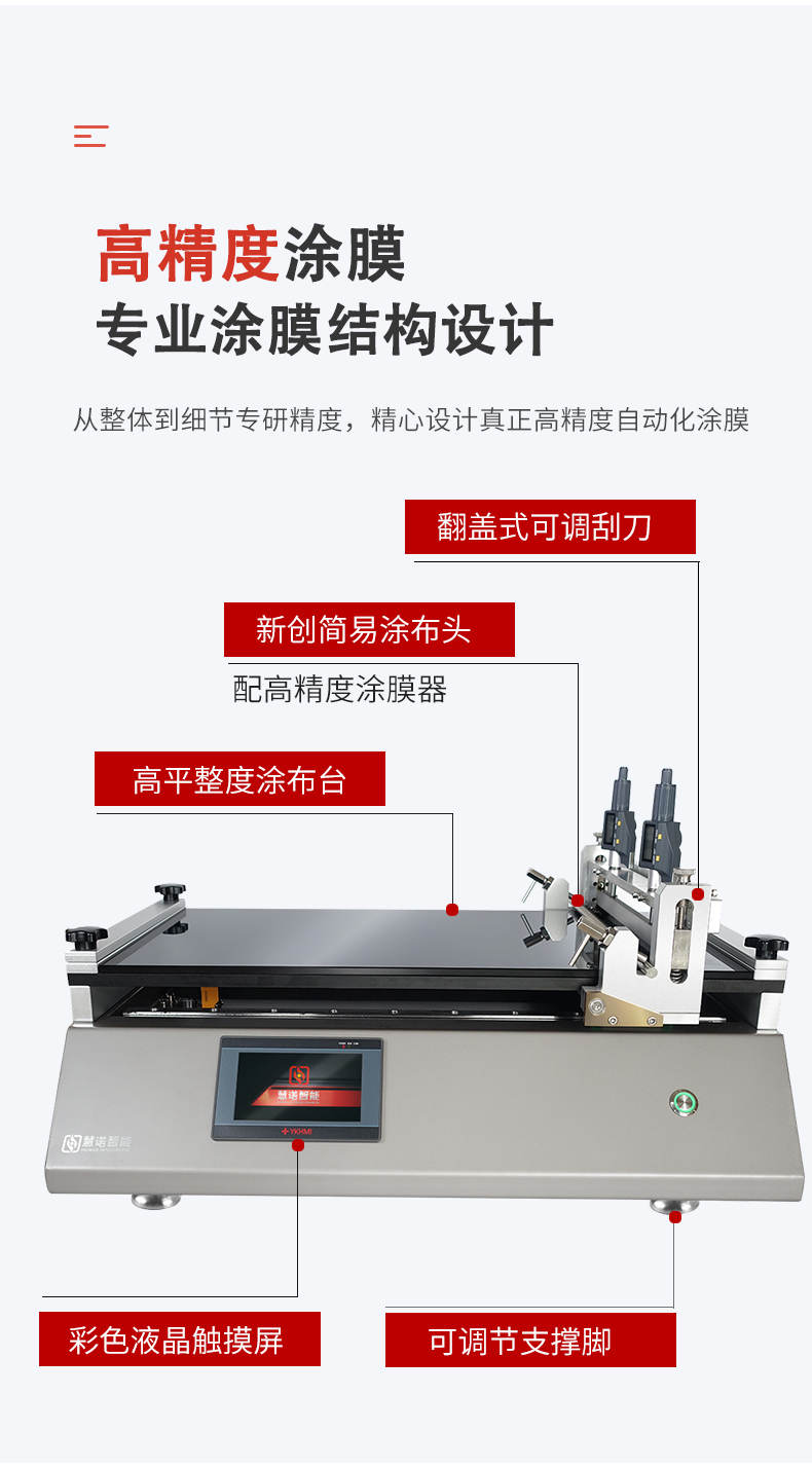 Huinuo TM3000pro/15D Wire Bar Scraper Coating Machine (Landing Model) Details Figure 2