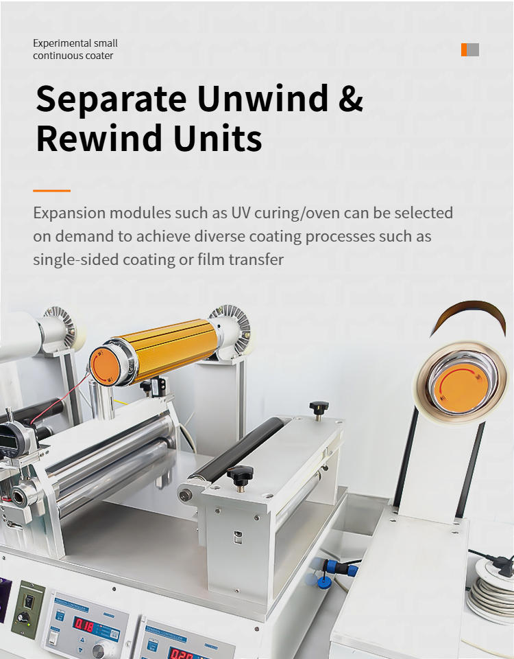 HuiNuo JTM-300 Small continuous coater Roll-to-roll Film Applicator No air source required Figure 7