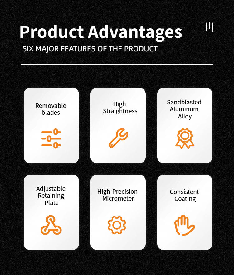HuiNuo KTQ-150-2S digital display Micrometer Applicator (Dual Blade) drawdown blade removable and easy to clean 150mm Figure 2