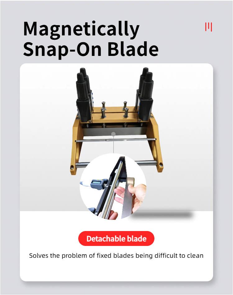 HuiNuo KTQ-150-2S digital display Micrometer Applicator (Dual Blade) drawdown blade removable and easy to clean 150mm Figure 4