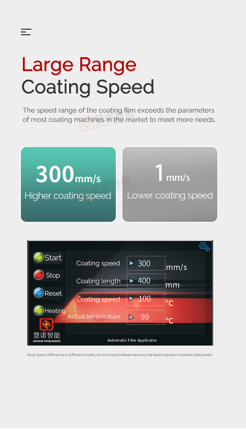 HuiNuo TM2000Pro/07 Automatic Film Applicator Scraper Coater, Servo Motor effective coating area 60 * 40cm Figure 6