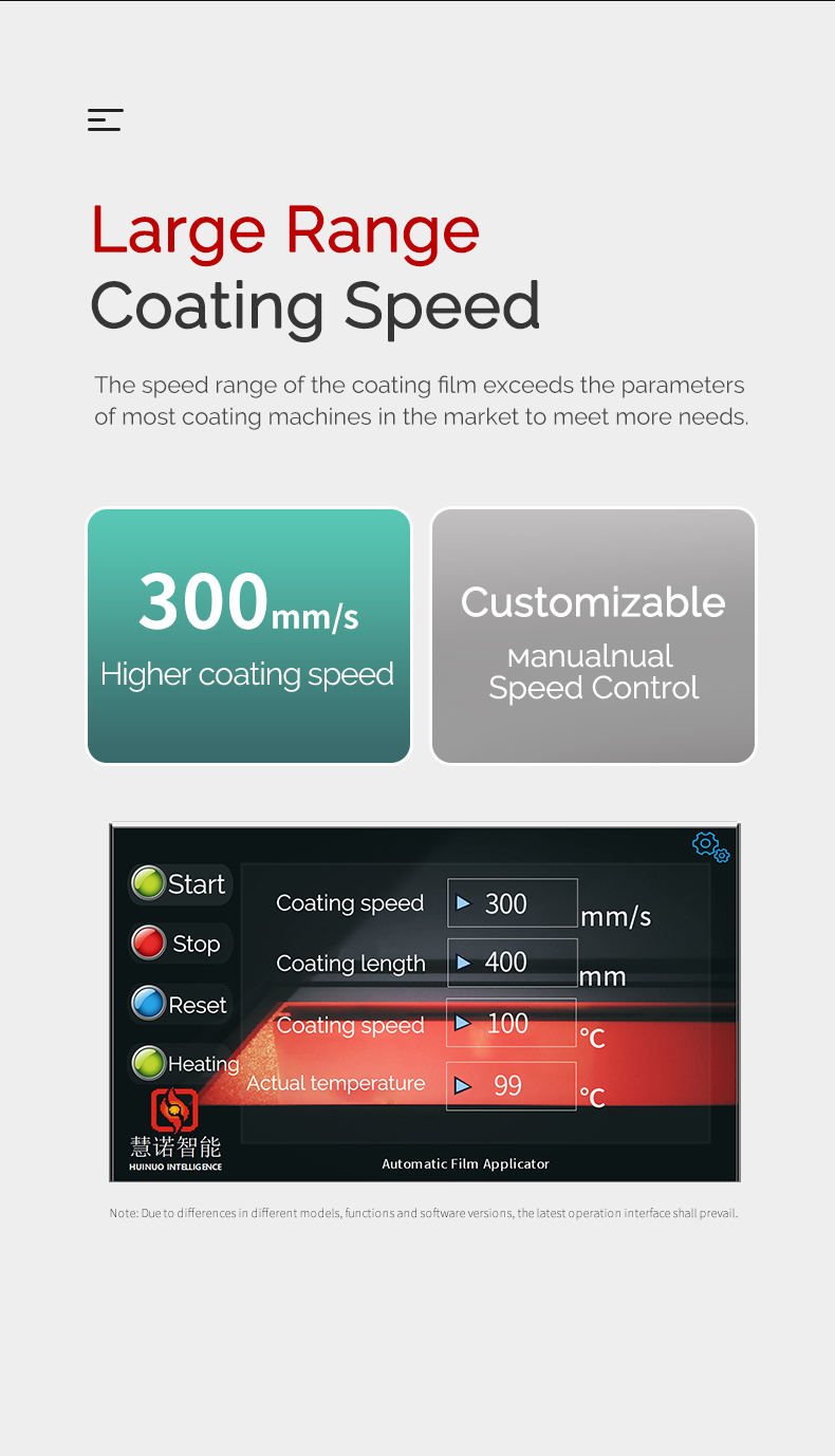 HuiNuo TM3200Pro/UV Automatic Film Applicator with UV curing servo motor Figure 6