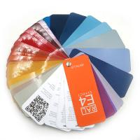 RAL E4扇形金属色卡比色页实拍图