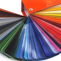 劳尔RAL K5亮光型色卡扇形细节角度实拍图