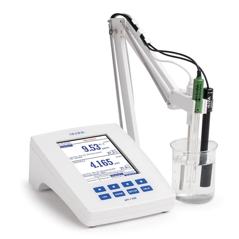 HANNA HI5222 Professional desktop acidity pH/mV-ISE-temperature tester