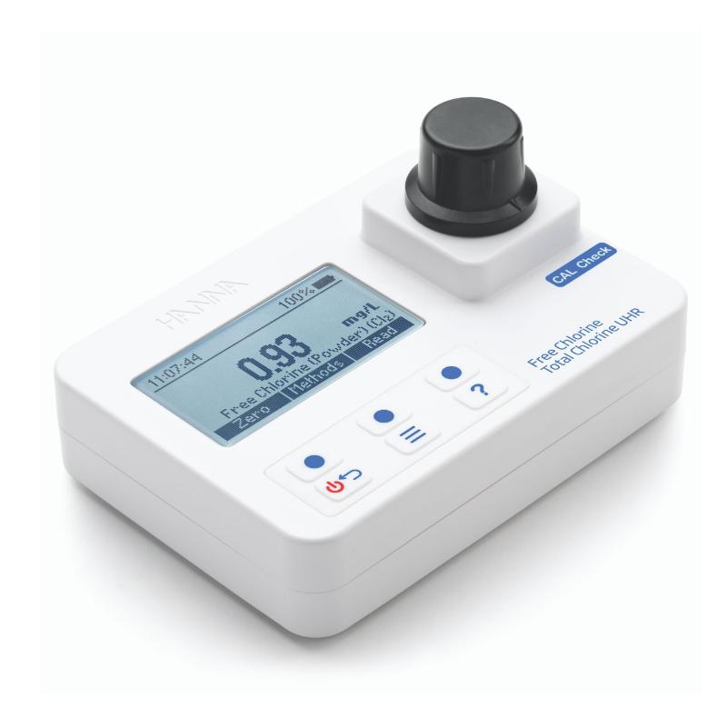 HANNA HI97771 Residual chlorine [free chlorine] -UHR total chlorine Portable Photometer
