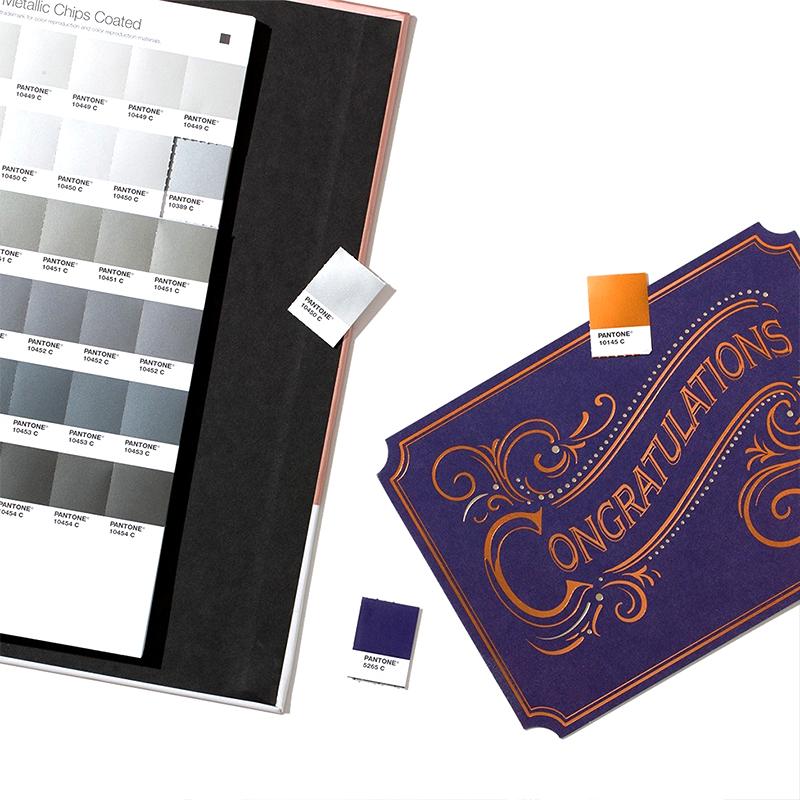 Pantone GB1507C Metallics Guide Tear-off Color Ticket | NBCHAO