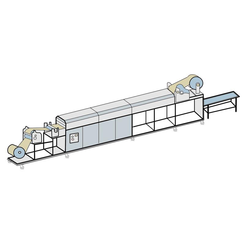Factory Rxg2-03/300cspro Special coating machine for pharmaceutical patches (double coating heads)