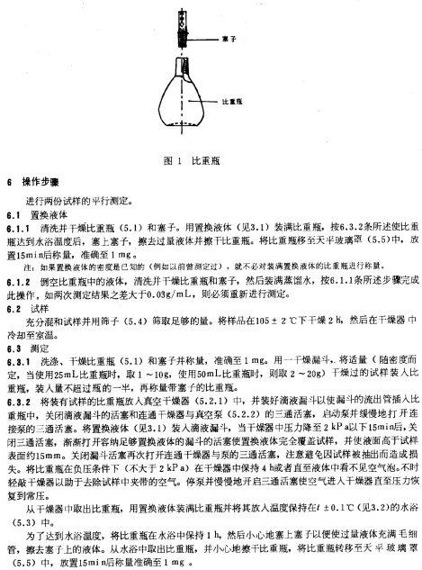 gb/t 1713-1989《颜料密度的测定 比重瓶法》