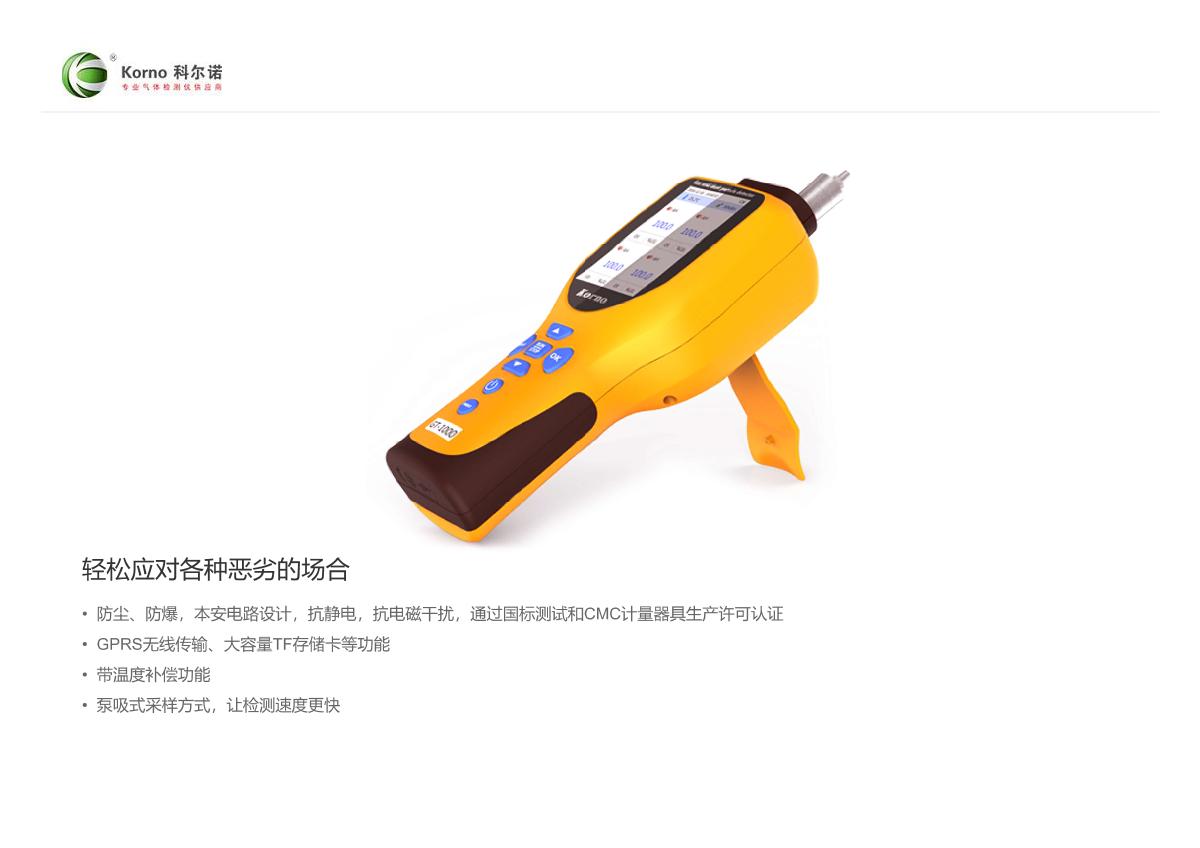 KORNO GT-1000-C3H8(0-100%Vol) Gas Detector brochure page 4