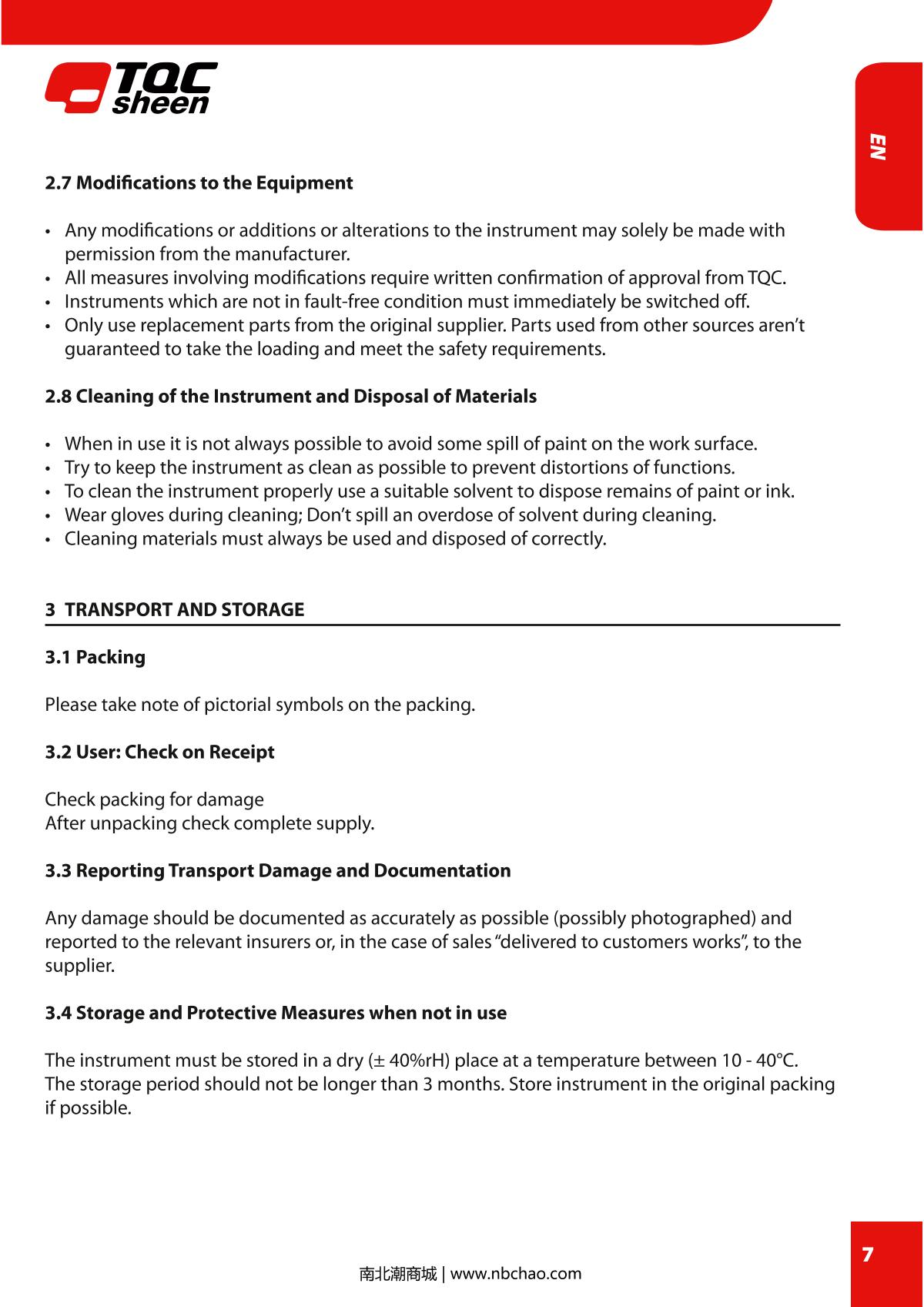 TQC sheen DV2000 Rotational viscometerManual page 7