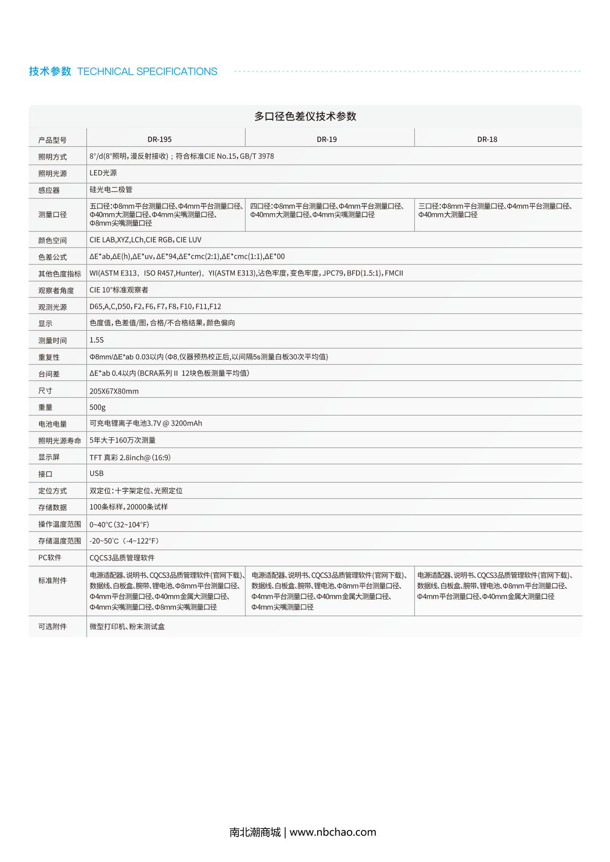 DOHO DR-18 Color reader brochure page 3