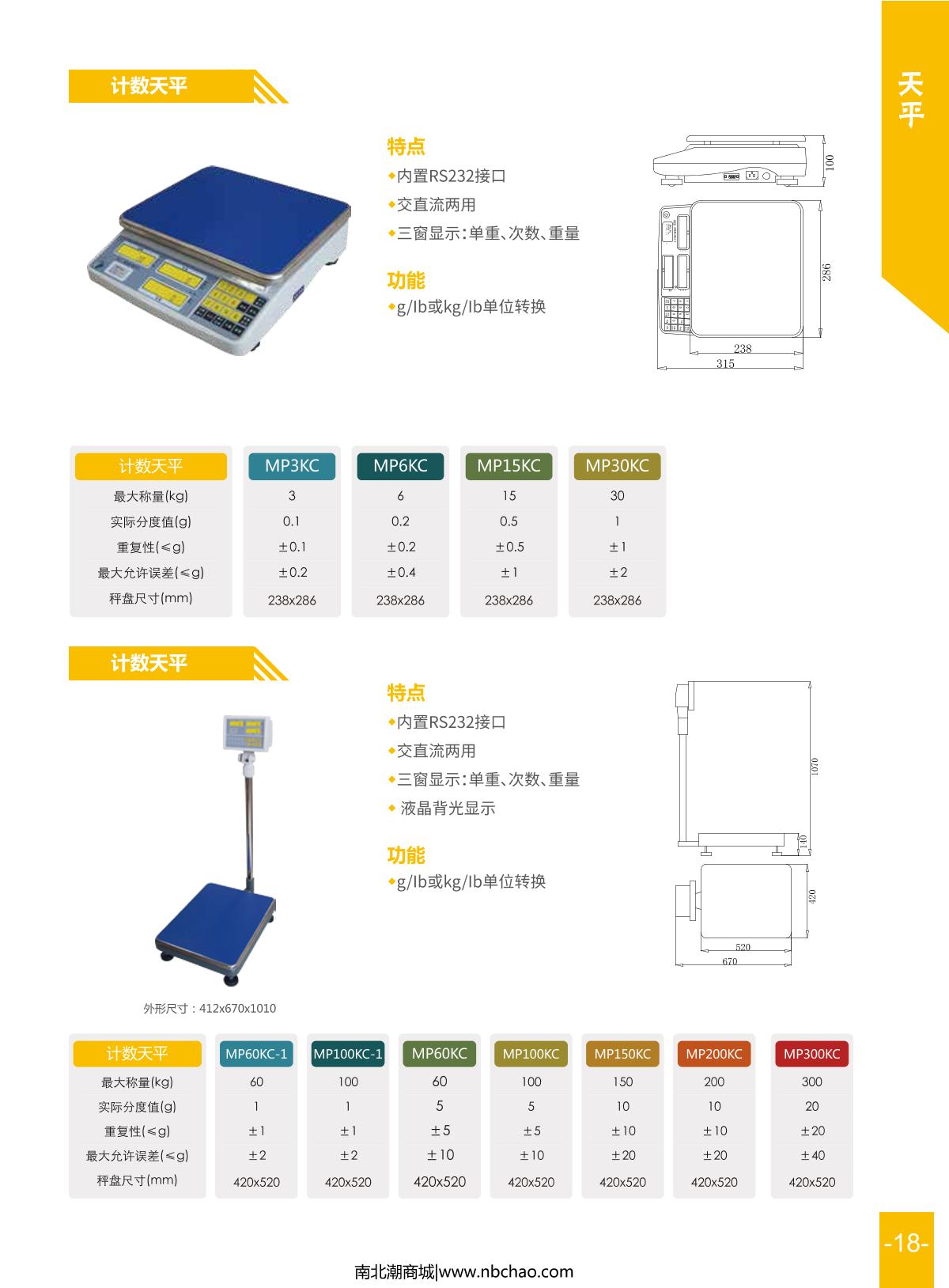 SDPTOP MP6KC Counting Electronic Balance brochure page 1